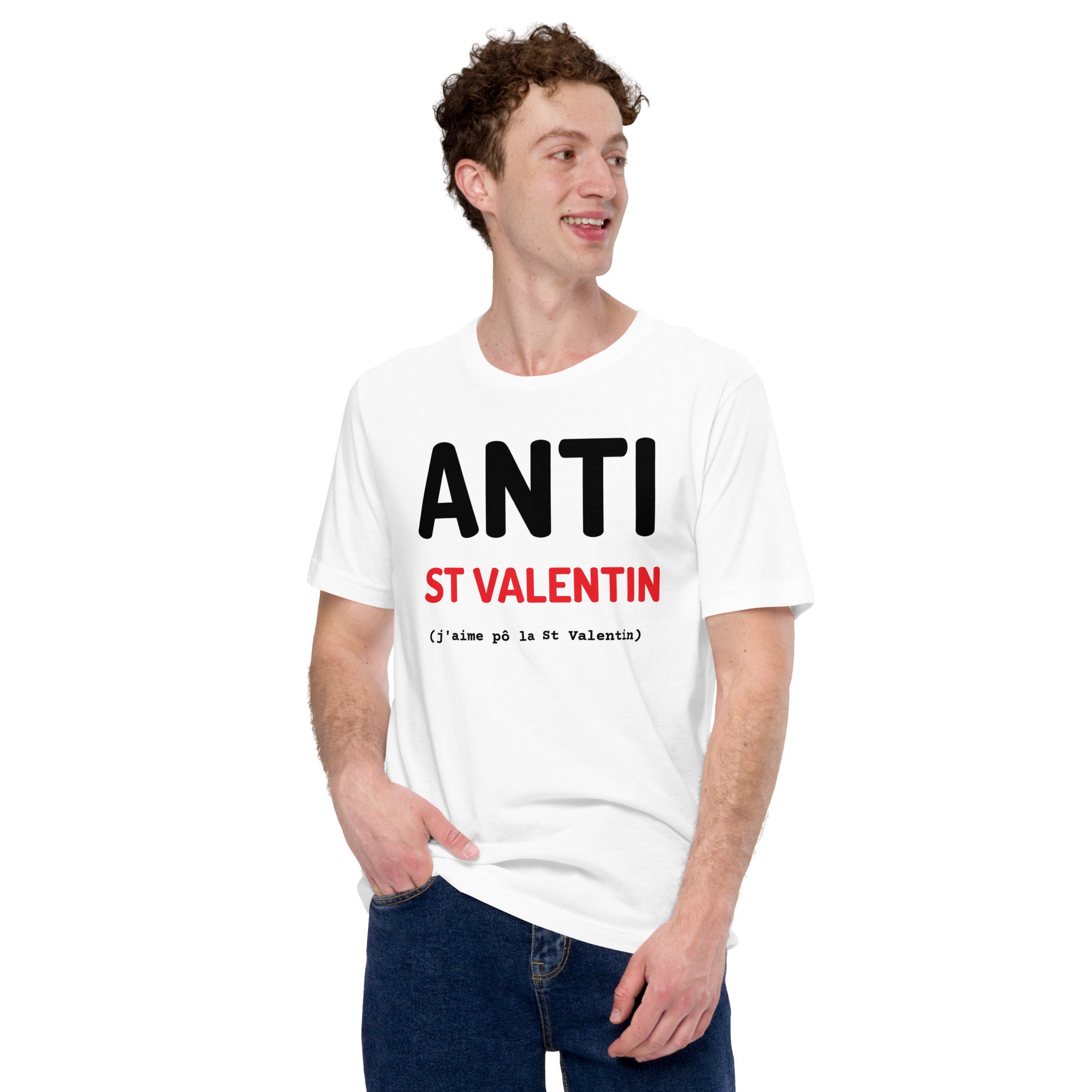 T-shirt unisexe Anti St Valentin