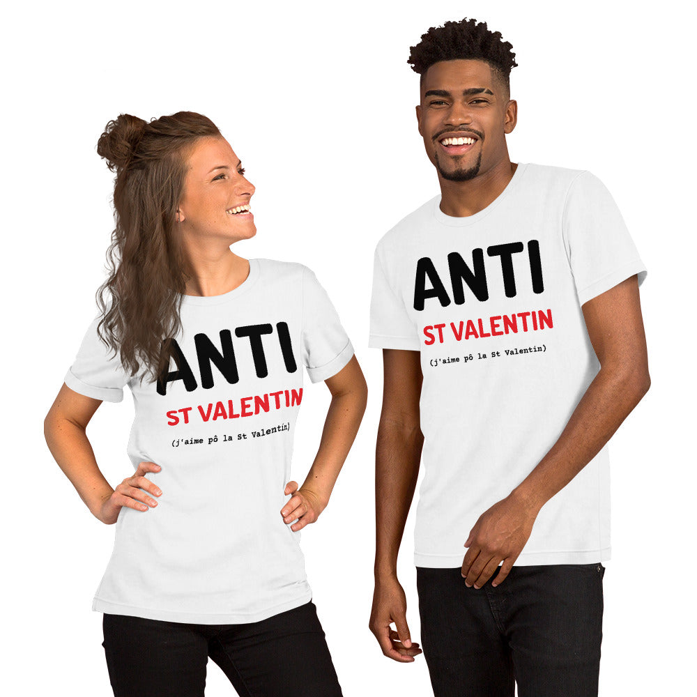 T-shirt unisexe Anti St Valentin