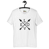 T-shirt Flèches Love (Lettrage foncé)