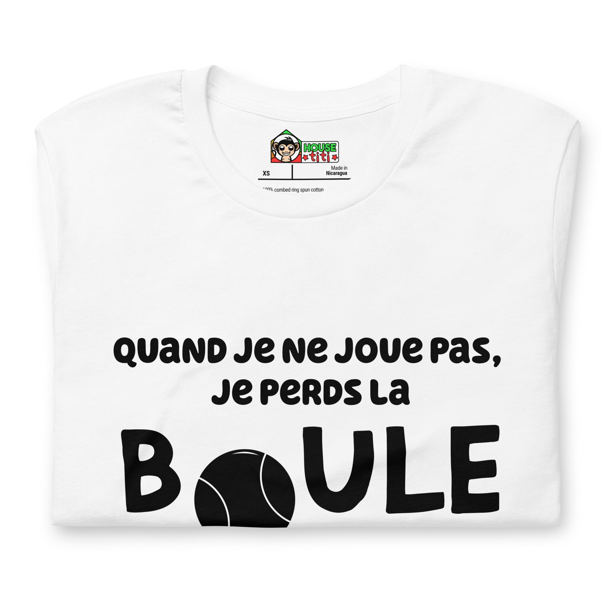 T-shirt unisexe Quand je joue pas (Lettrage foncé)