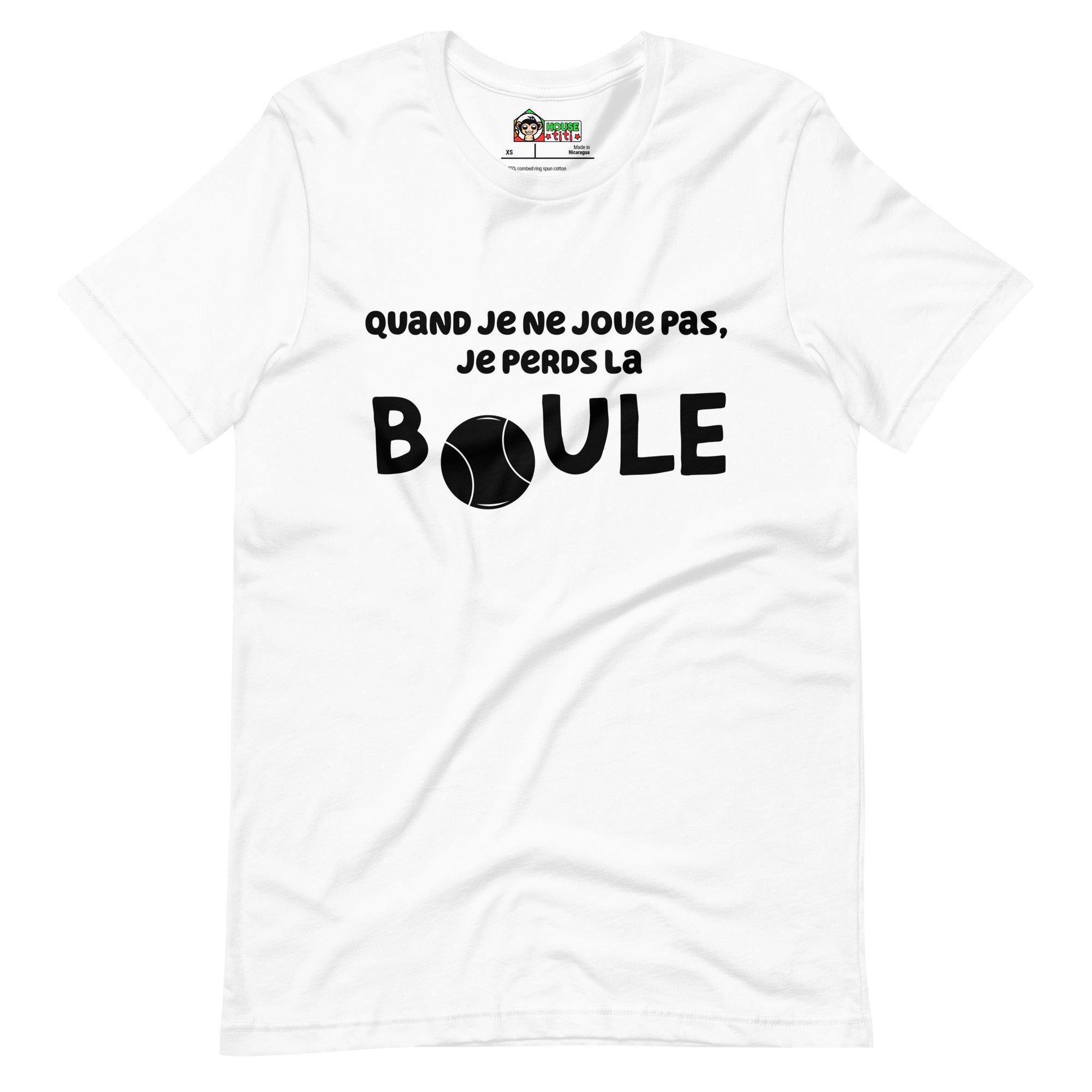 T-shirt unisexe Quand je joue pas (Lettrage foncé)