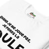 T-shirt unisexe Quand je joue pas (Lettrage foncé)