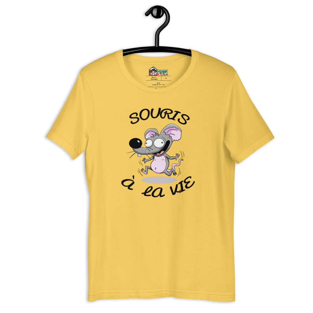 T-shirt Souris à La Vie Unisexe à Manches Courtes