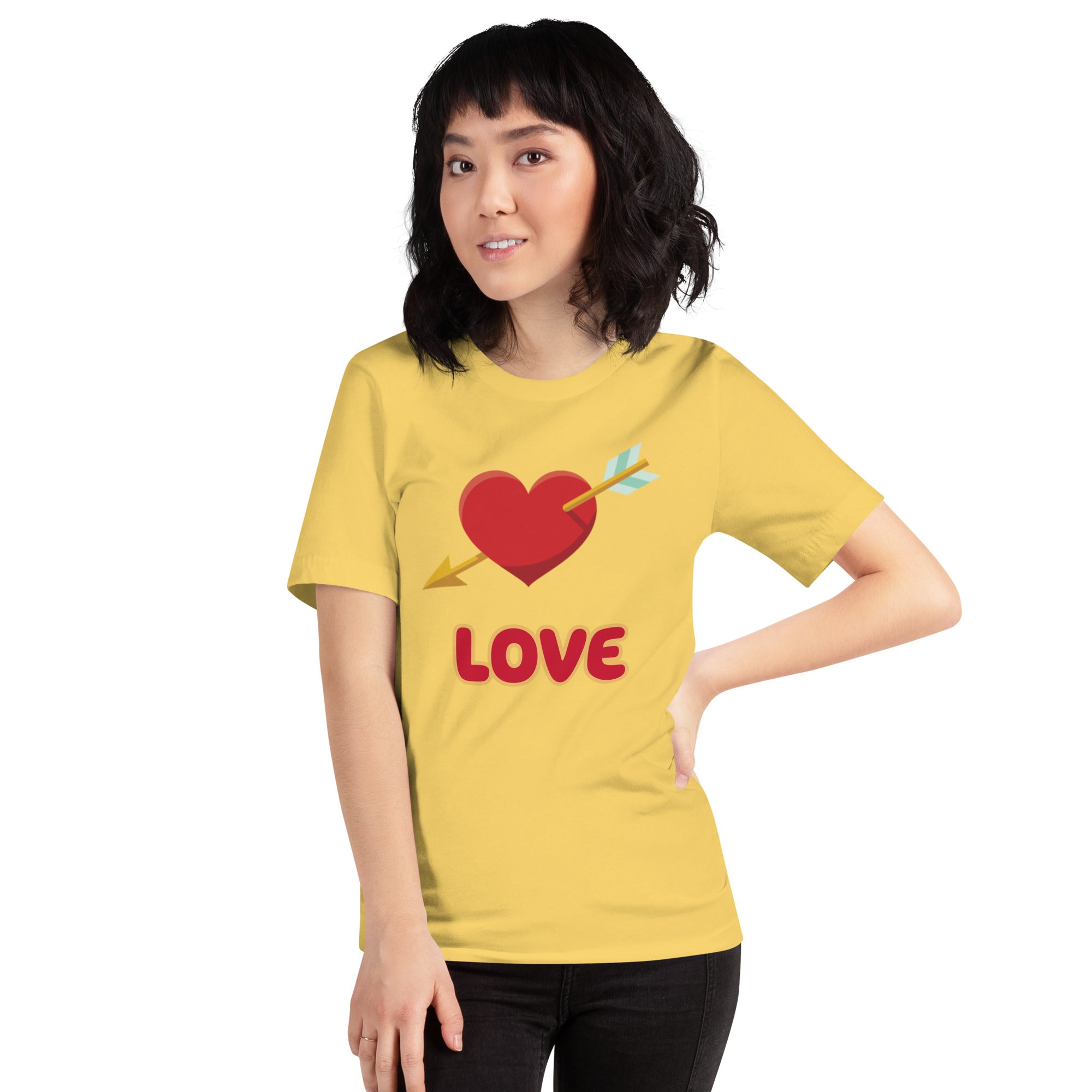 T-shirt unisexe Love coeur transpercé