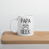 Mug Blanc Brillant Papa Geek