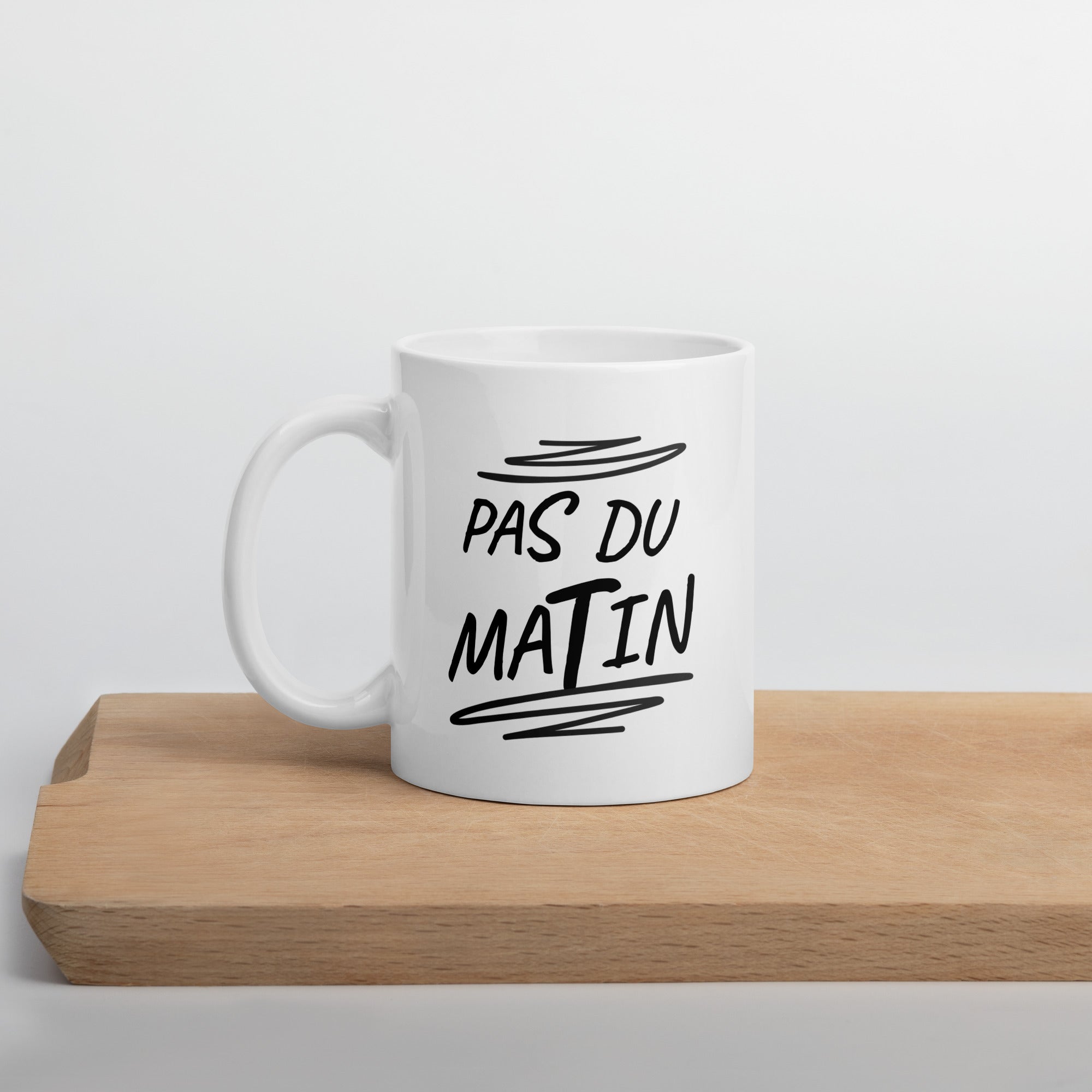 Mug Blanc Brillant Pas Du Matin