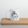 Mug Blanc Brillant Zombie Mangeant Une Licorne