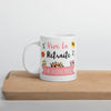 Mug Blanc Brillant Vive la Retraite