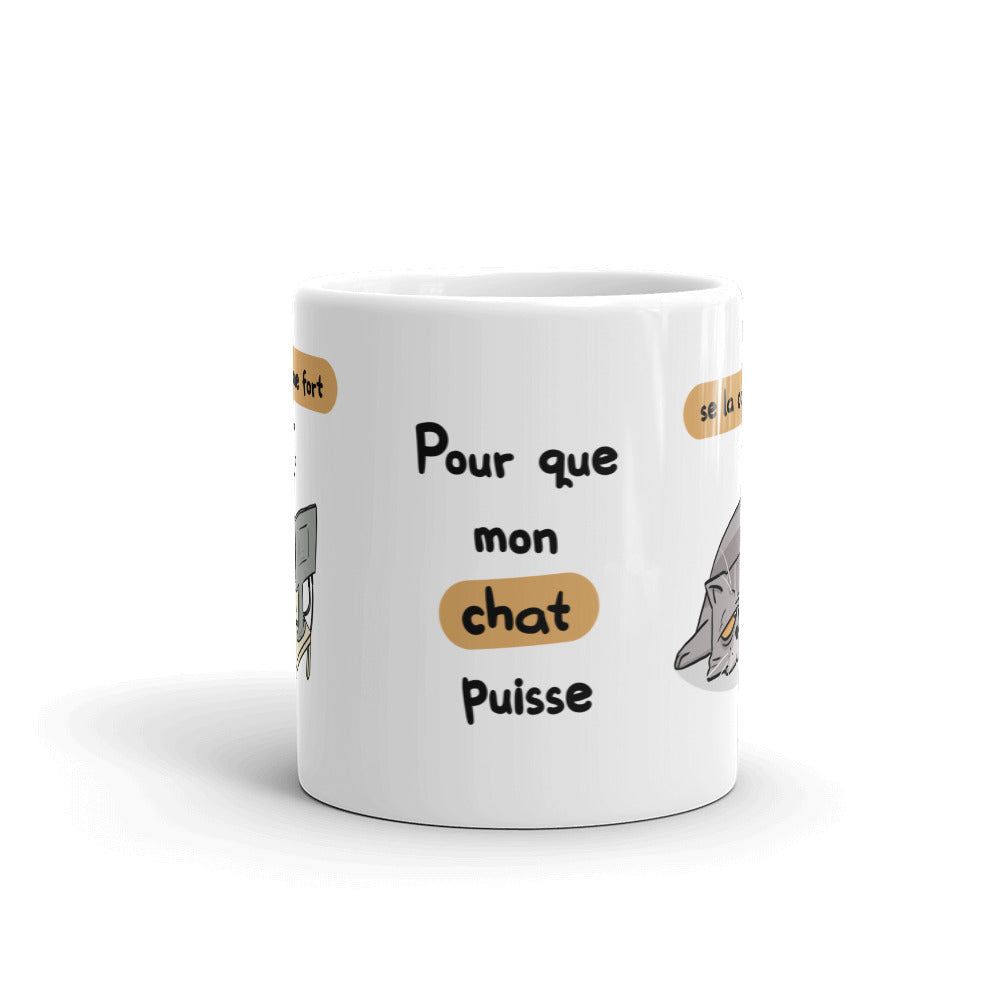 Mug Je Charbonne Fort Pour Que Mon Chat Puisse Se La Couler Douce