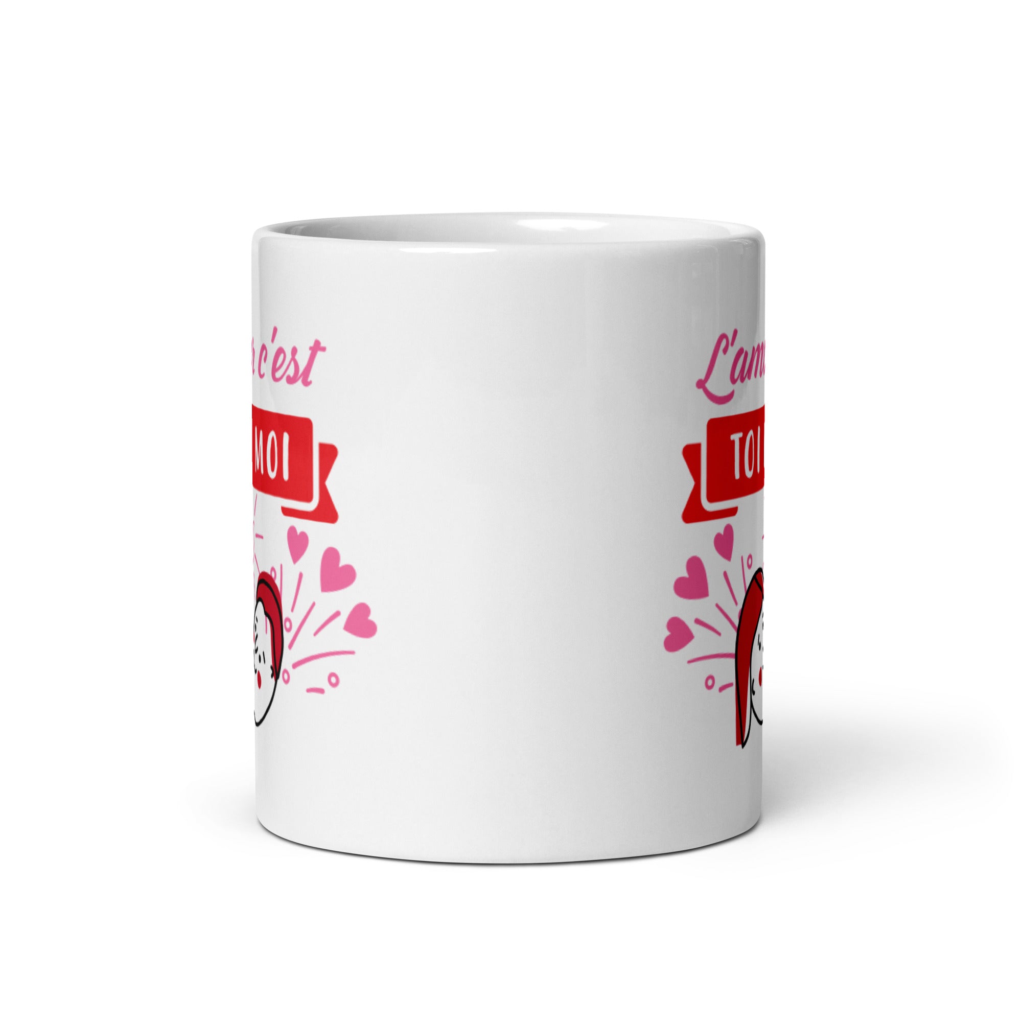 Mug Blanc Brillant L'amour c'est toi et moi