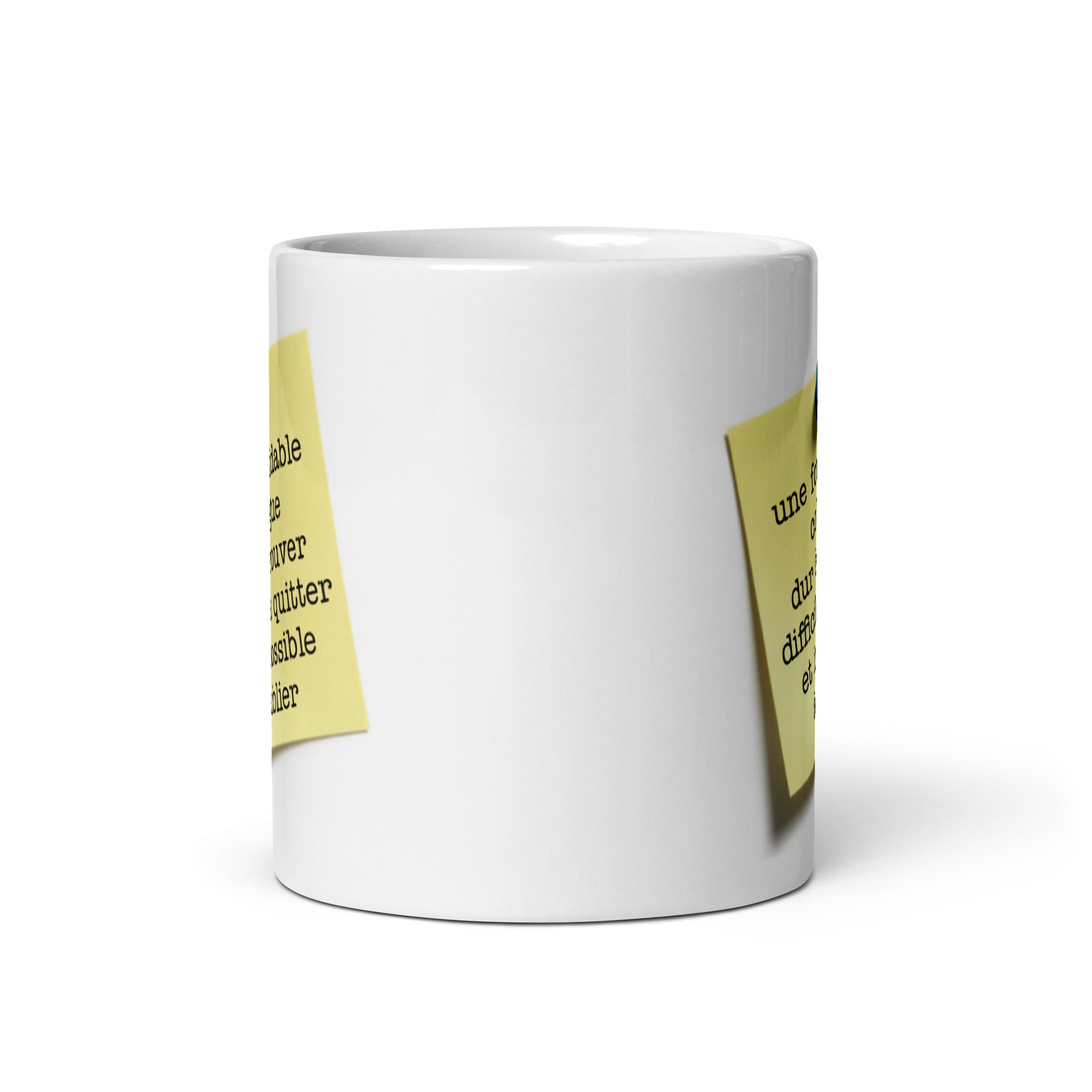 Mug Blanc Brillant Formidable Collègue Post-it