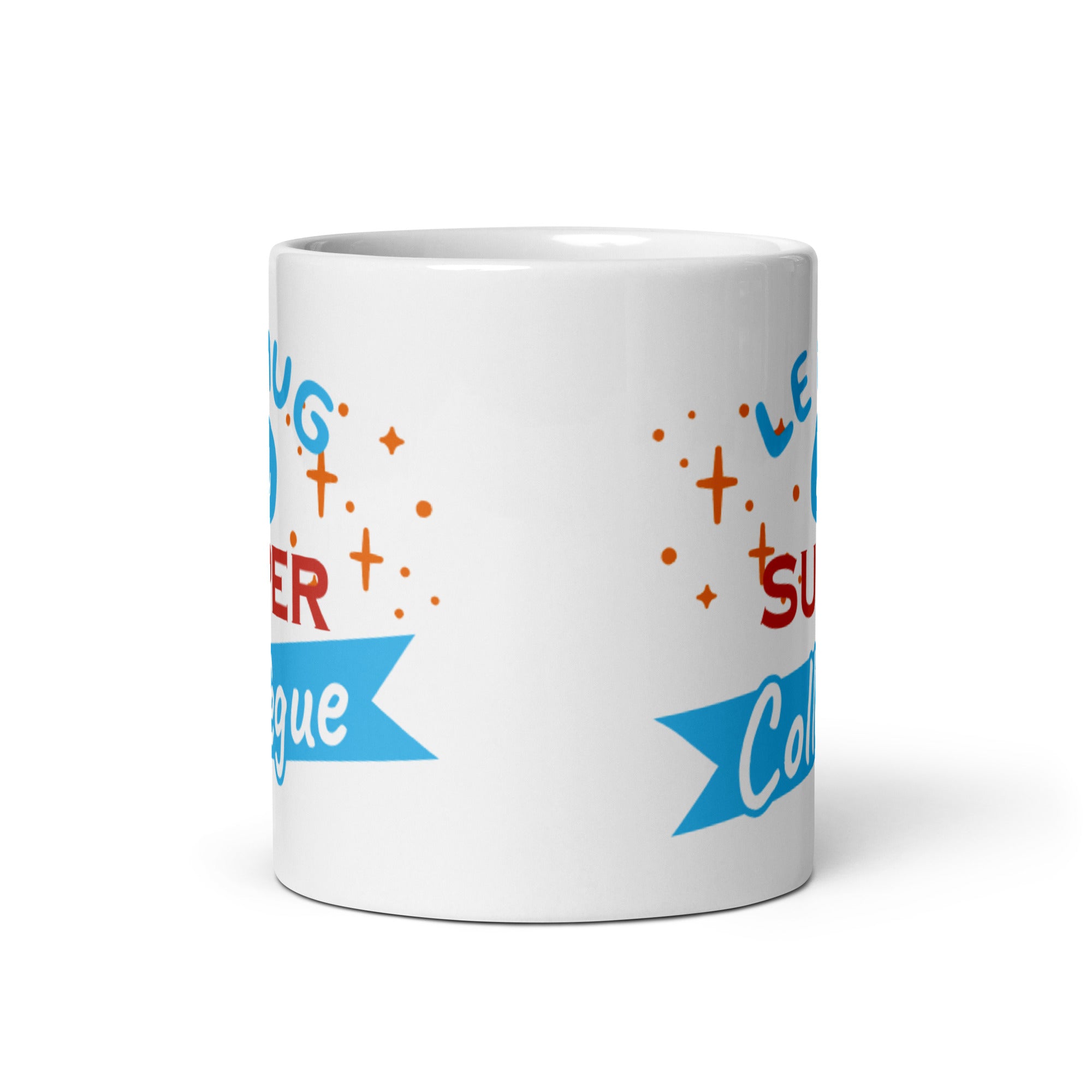 Mug Blanc Brillant Du Super Collègue