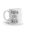 Mug Blanc Brillant Papa Geek