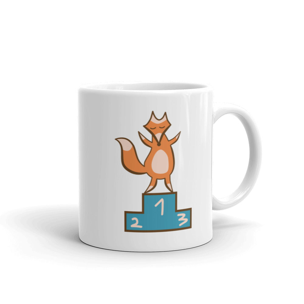 Mug Blanc Brillant Futé Comme Un Renard