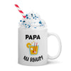 Mug Blanc Brillant Papa Au Rhum