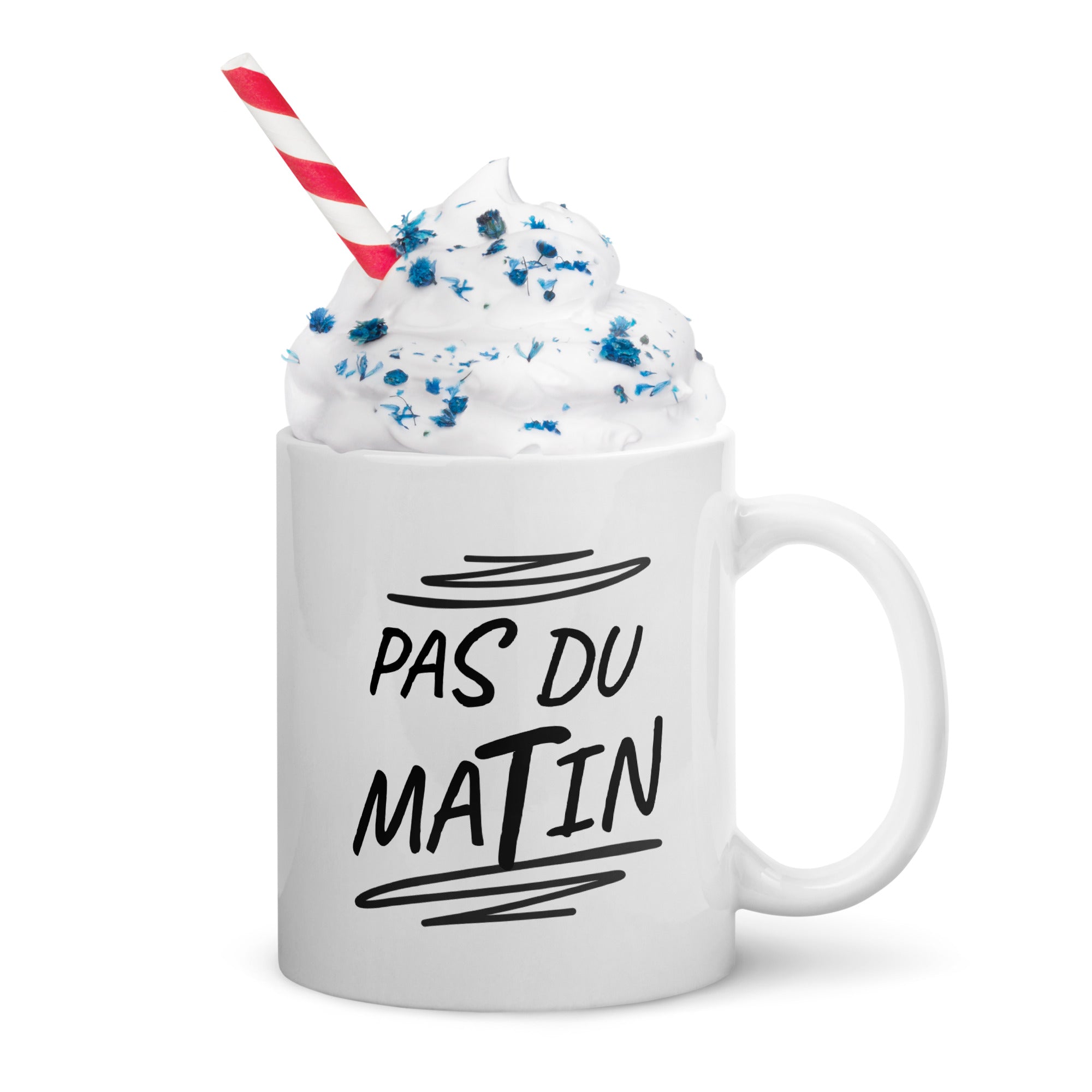 Mug Blanc Brillant Pas Du Matin