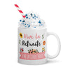 Mug Blanc Brillant Vive la Retraite