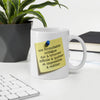 Mug Blanc Brillant Formidable Collègue Post-it