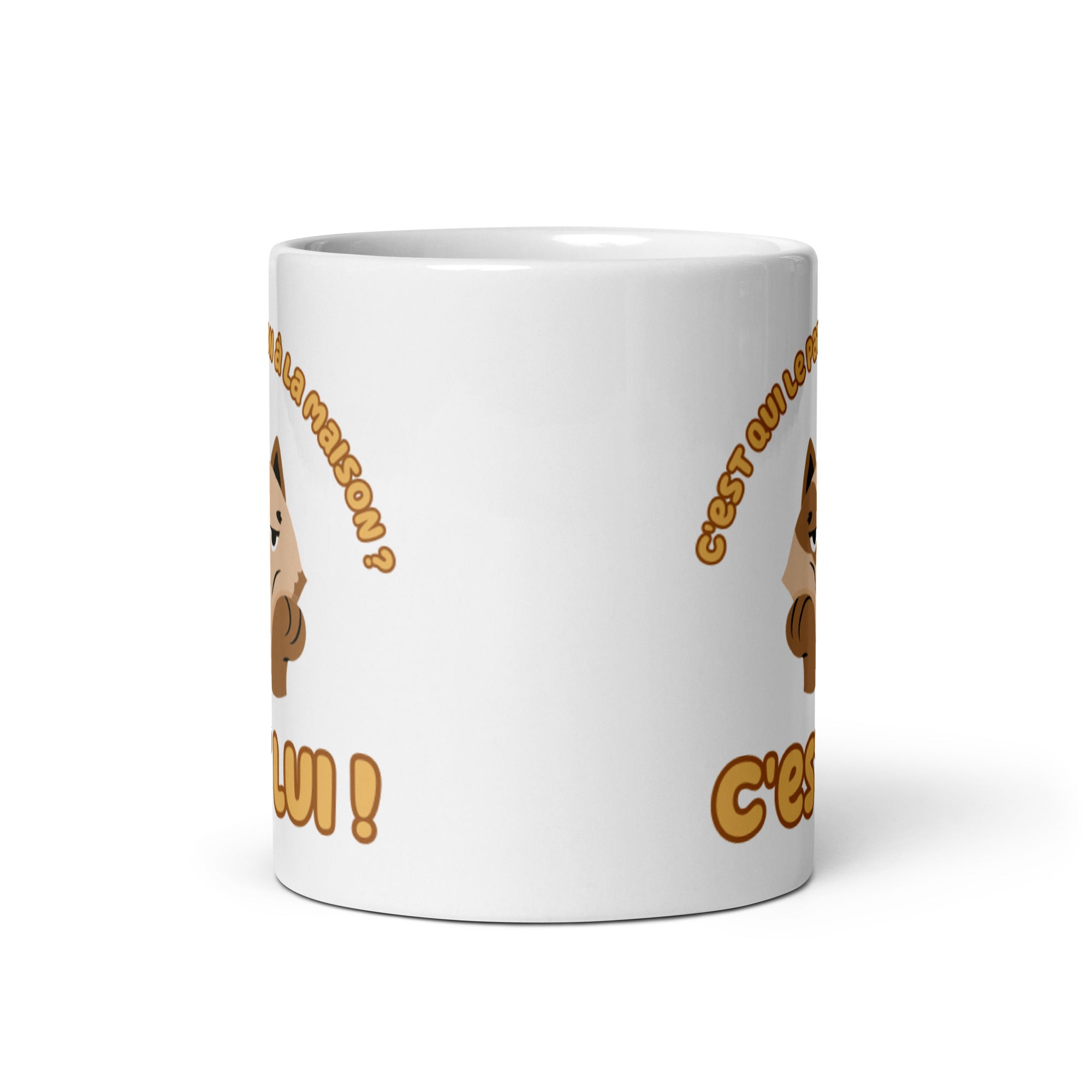 Mug Blanc Brillant C'est qui le patron